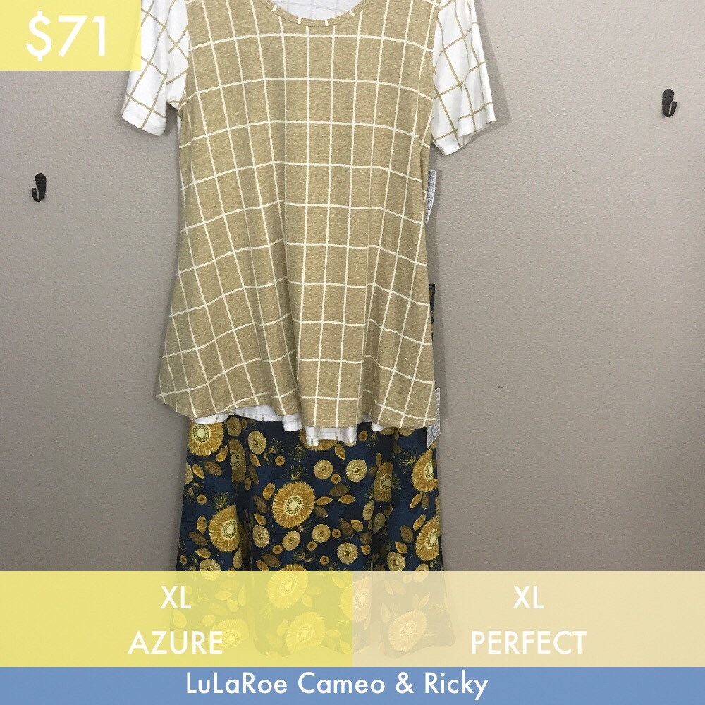 XL Perfect Tee and Azure Skirt from LuLaRoe!